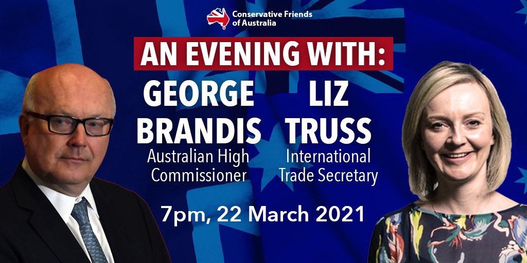 An evening with George Brandis and Liz Truss