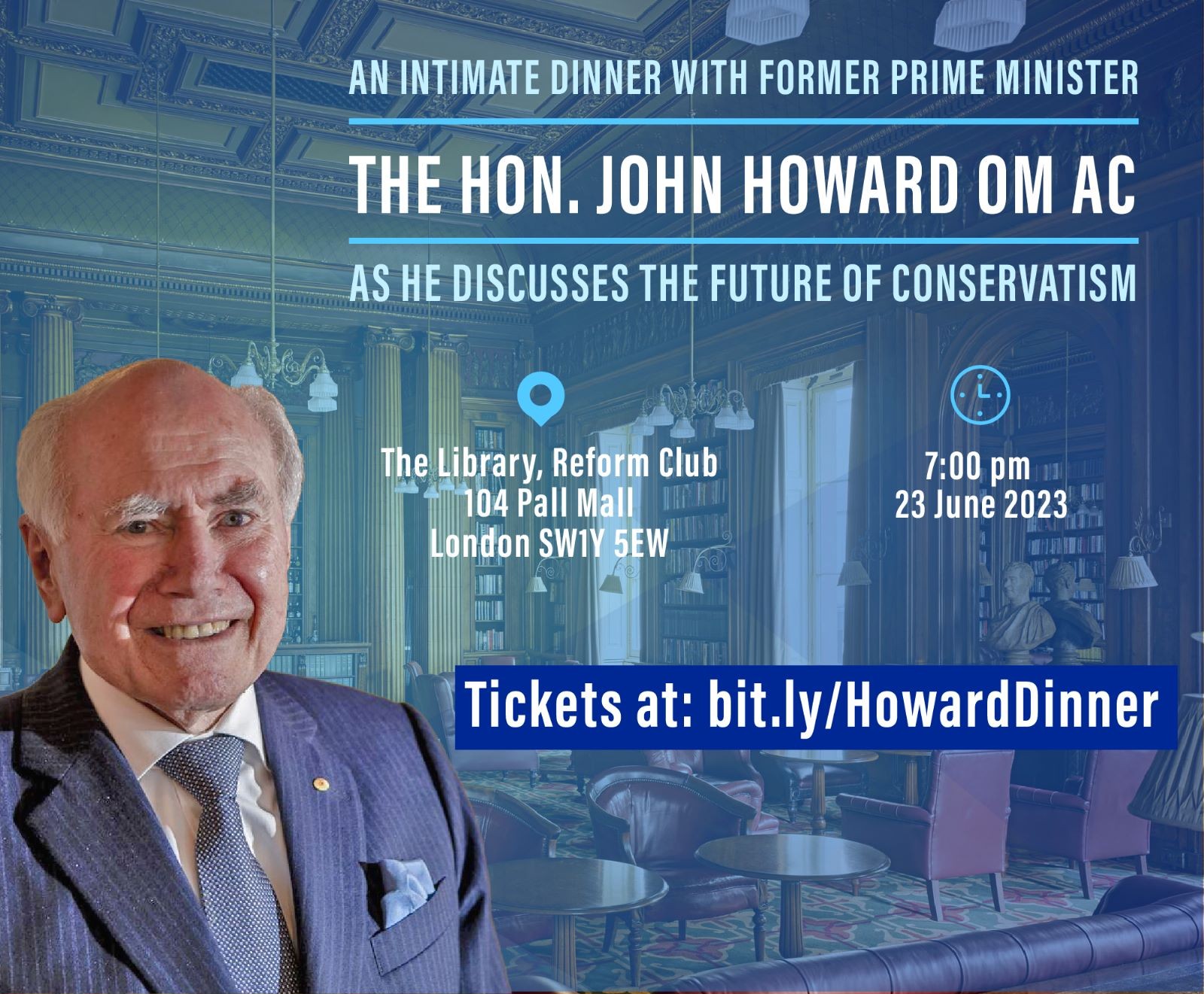 Dinner with The Hon John Howard AC